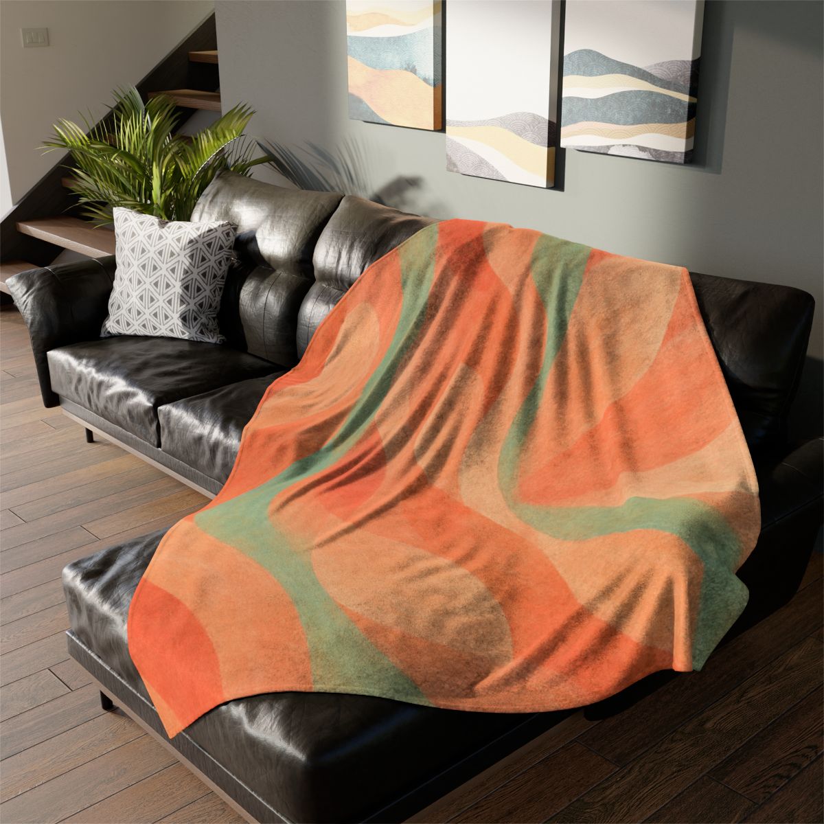 Petal Ripple Dynamics trendy patterned blankets