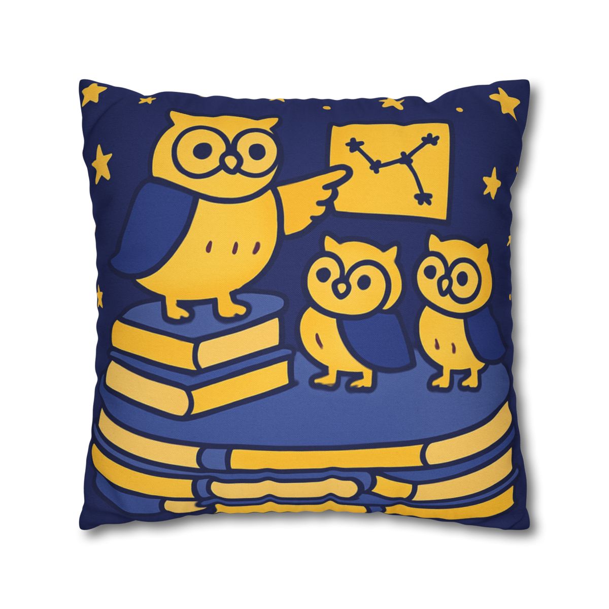 Starlight Library Run By Owls custom pillow cases