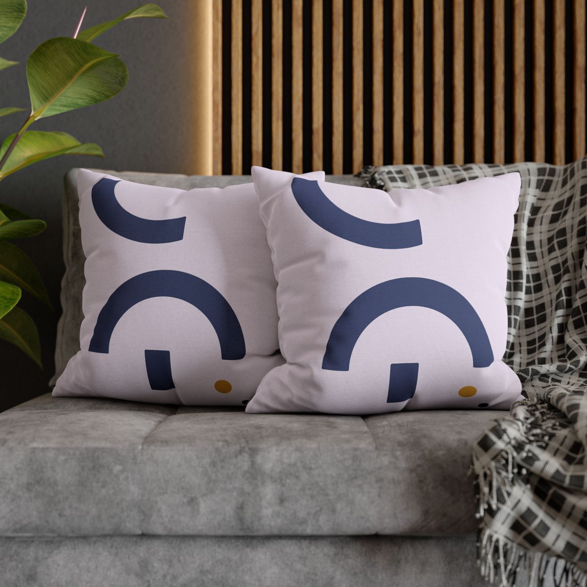 Staggered Arcs With Resting Block trendy patterned pillow cases