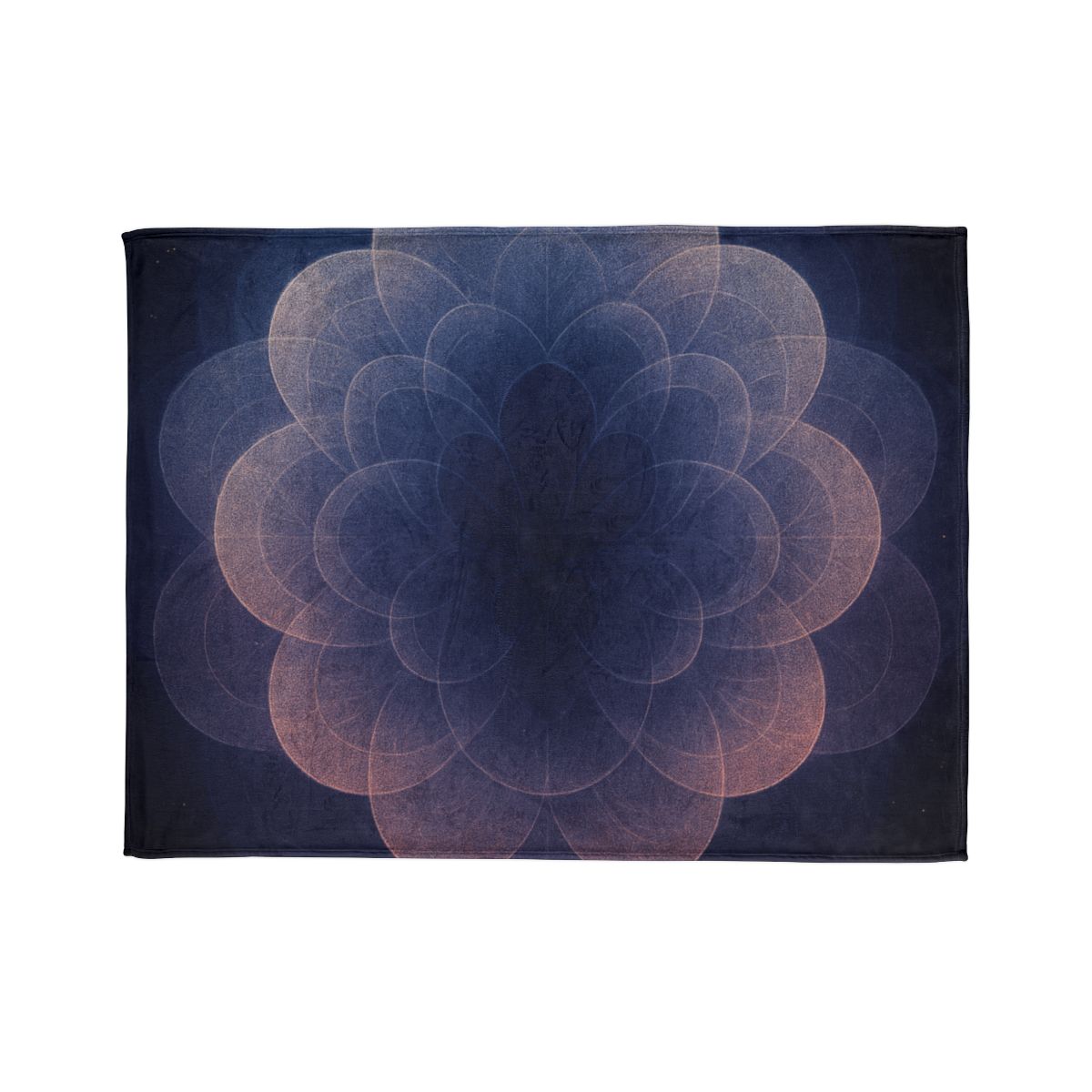 Petal Halo Interference soft fleece blankets