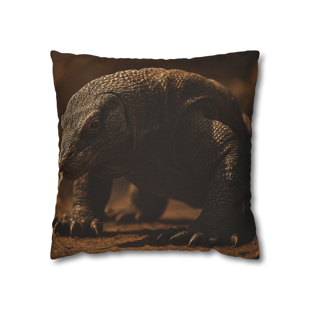 Ancient Sentinel Komodo Dragon trendy patterned pillow cases