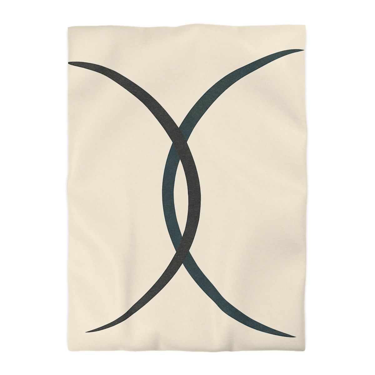 Intersecting Arc Duo Balanced unique patterned duvets