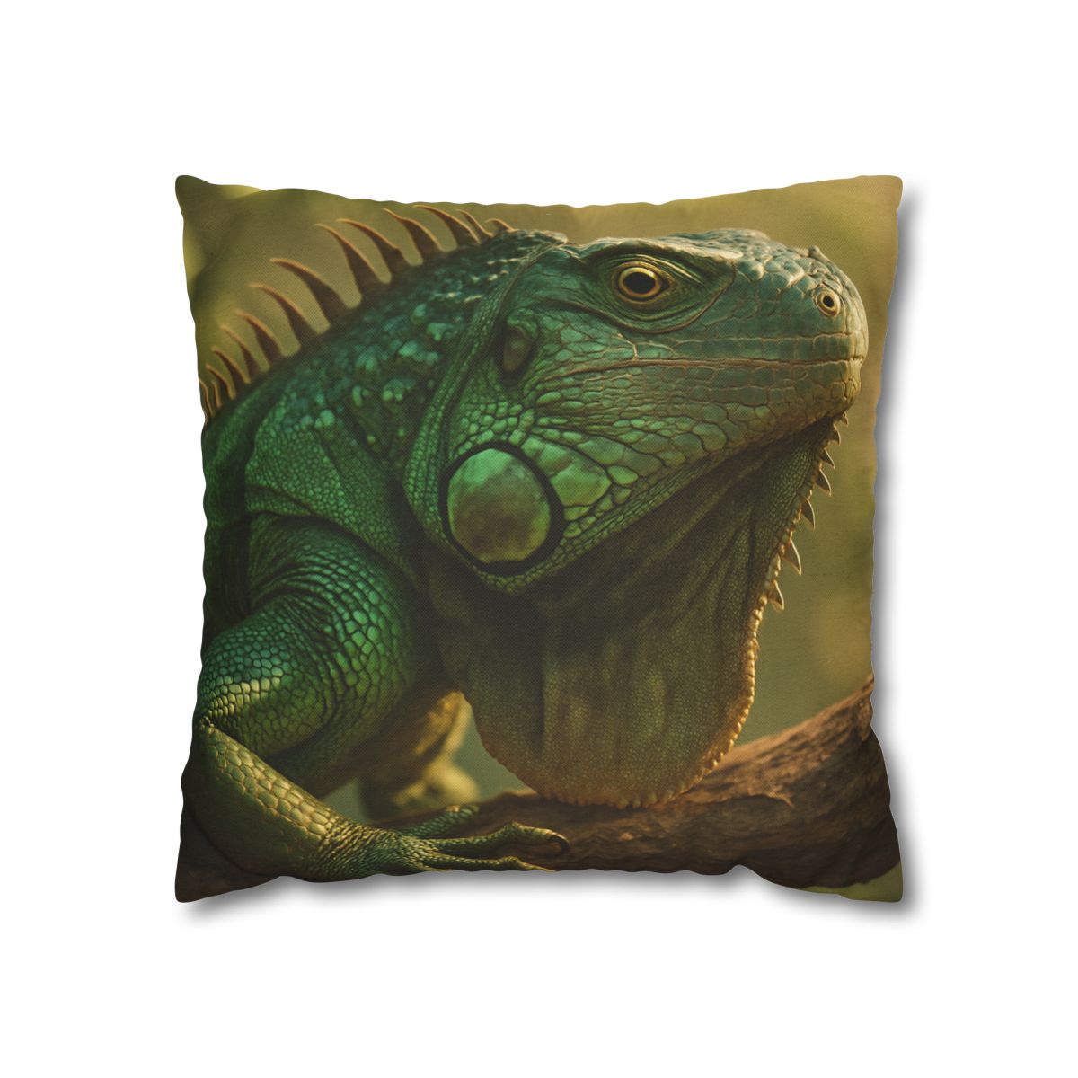 Sunlit Armor Green Iguana personalized pillow covers