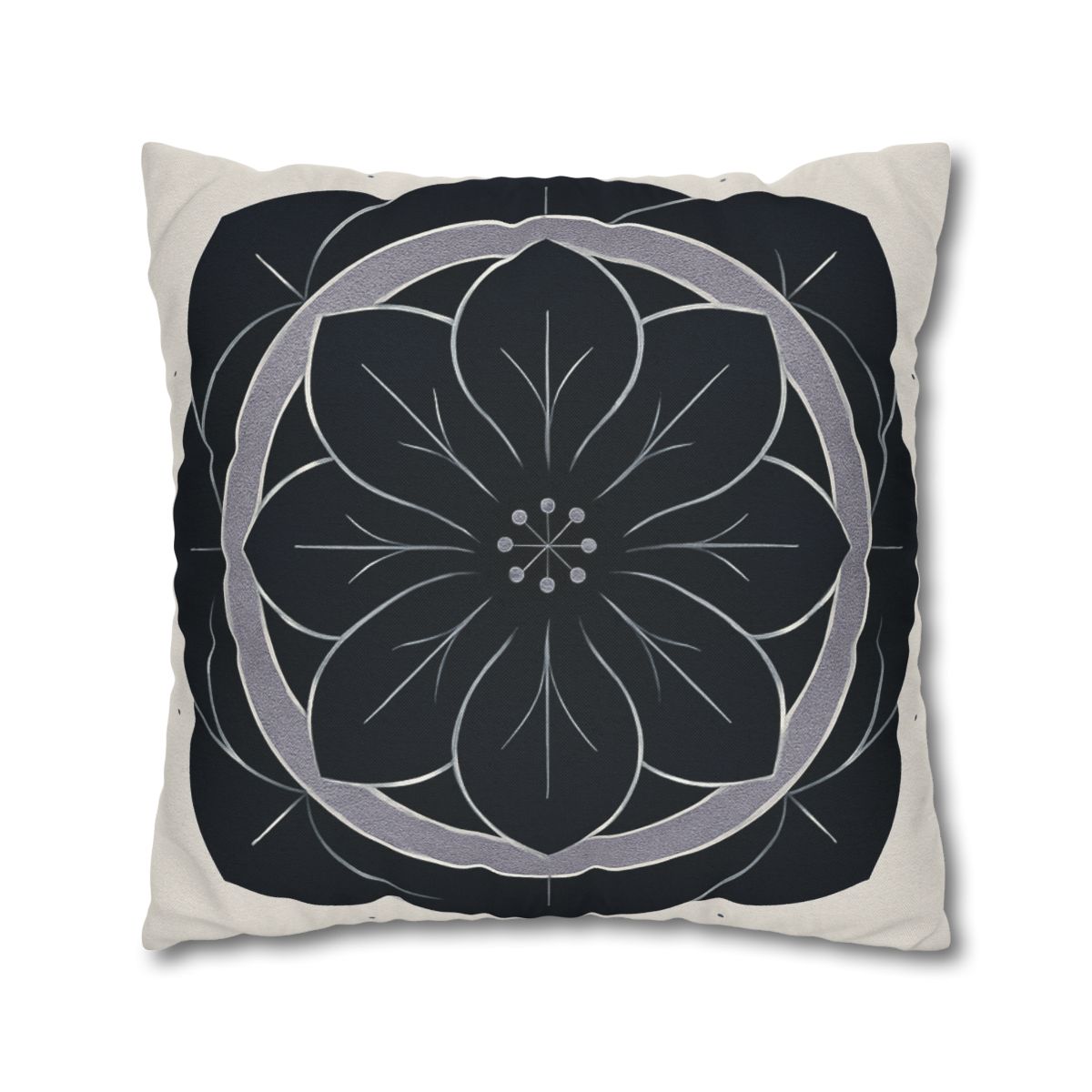 Petal Orbit Rosette personalized pillow covers