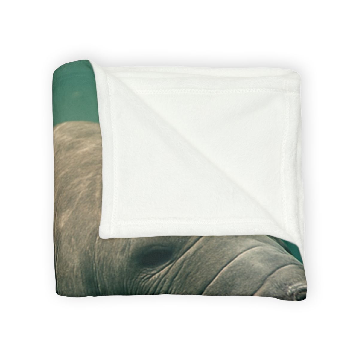 Quiet Drift West Indian Manatee personalized cozy blankets