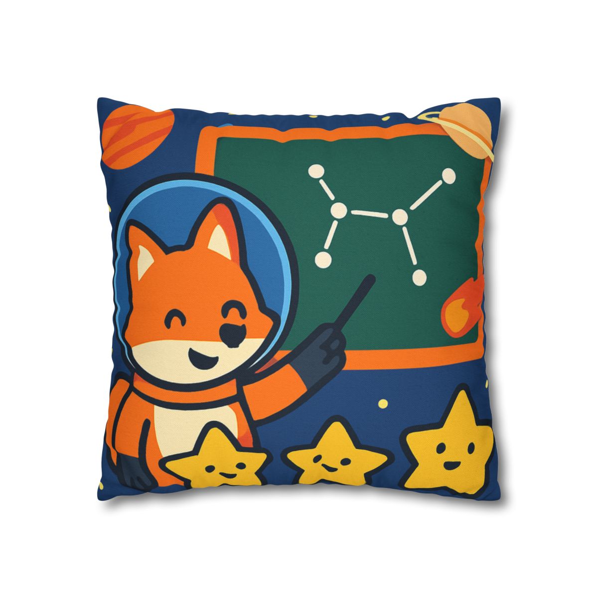 Comet Classroom Space Fox stylish decorative pillowcases