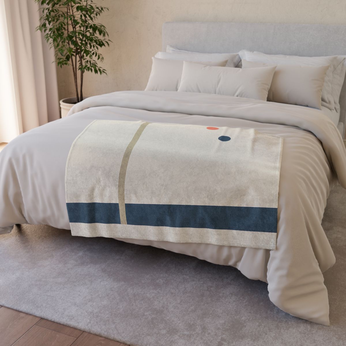 Low Horizon Bar And Tall Post stylish throw blankets