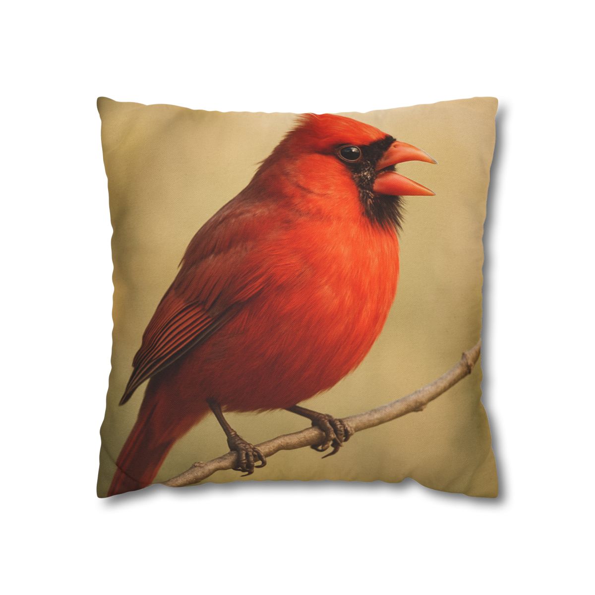 Crimson Hymn Cardinal designer print pillow cases