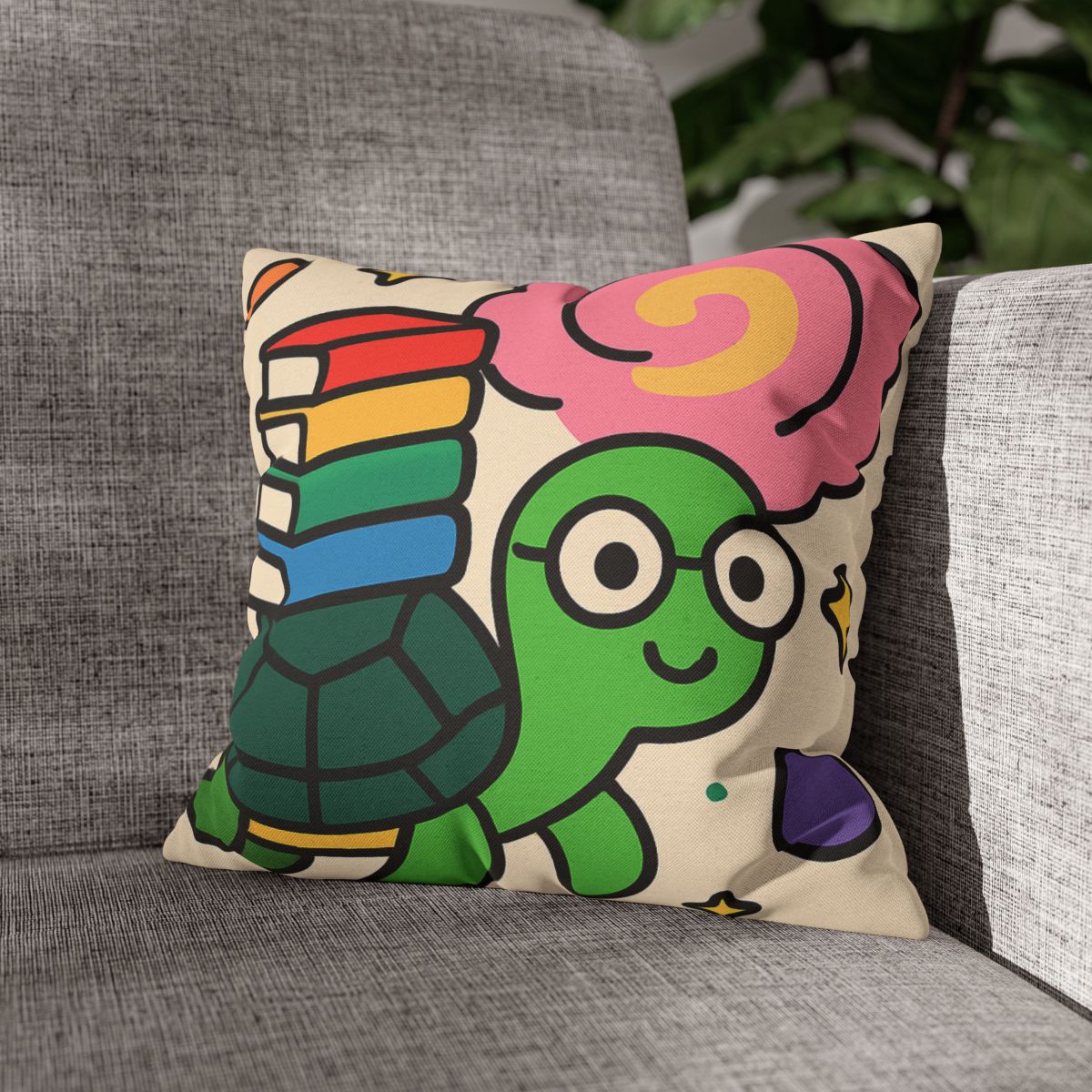 Nebula Library Turtle trendy patterned pillow cases