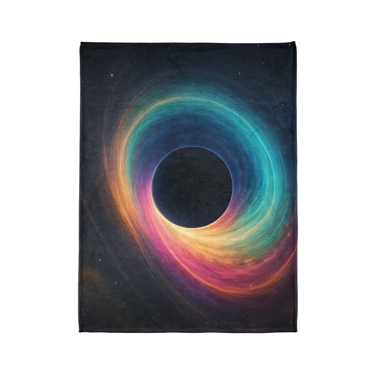 Prismatic Singularity Bloom soft fleece blankets