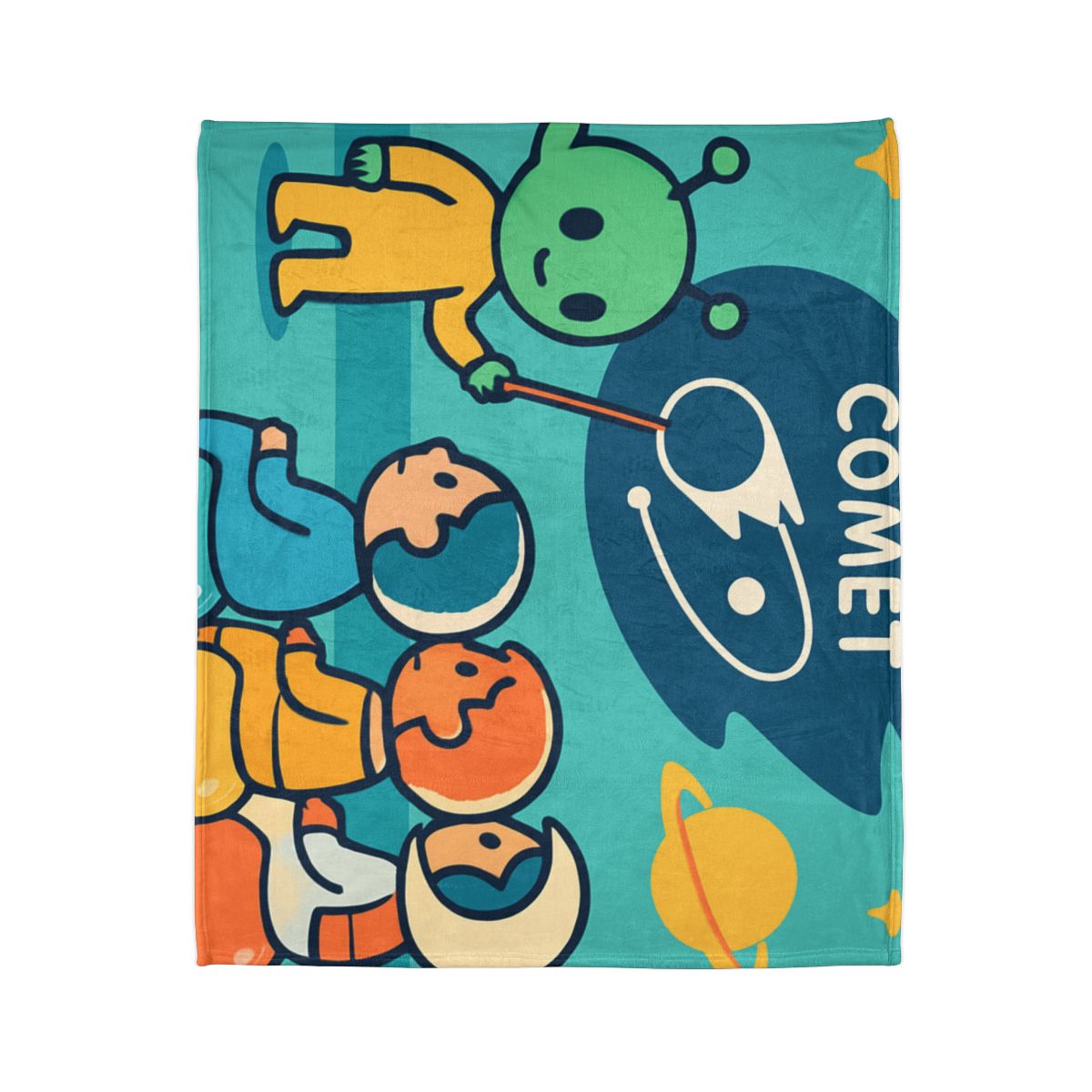 Comet Classroom On A Bubble Planet unique gift blanketscustom blankets