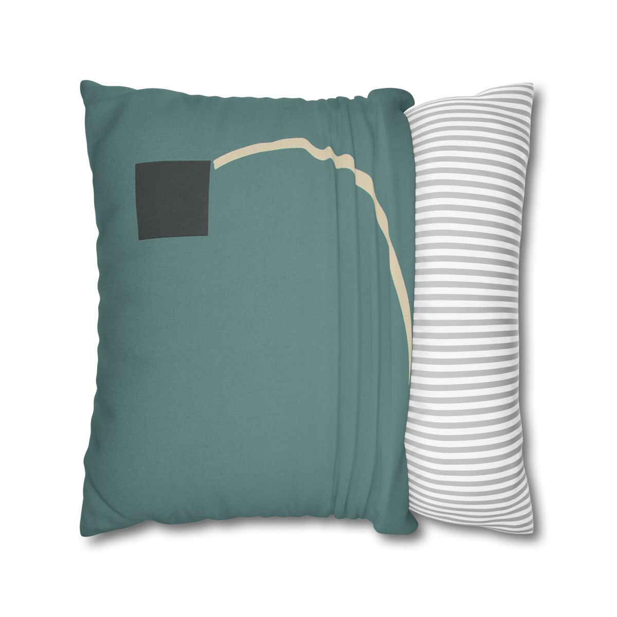 Negative Space Corner Arc soft cotton pillow cases