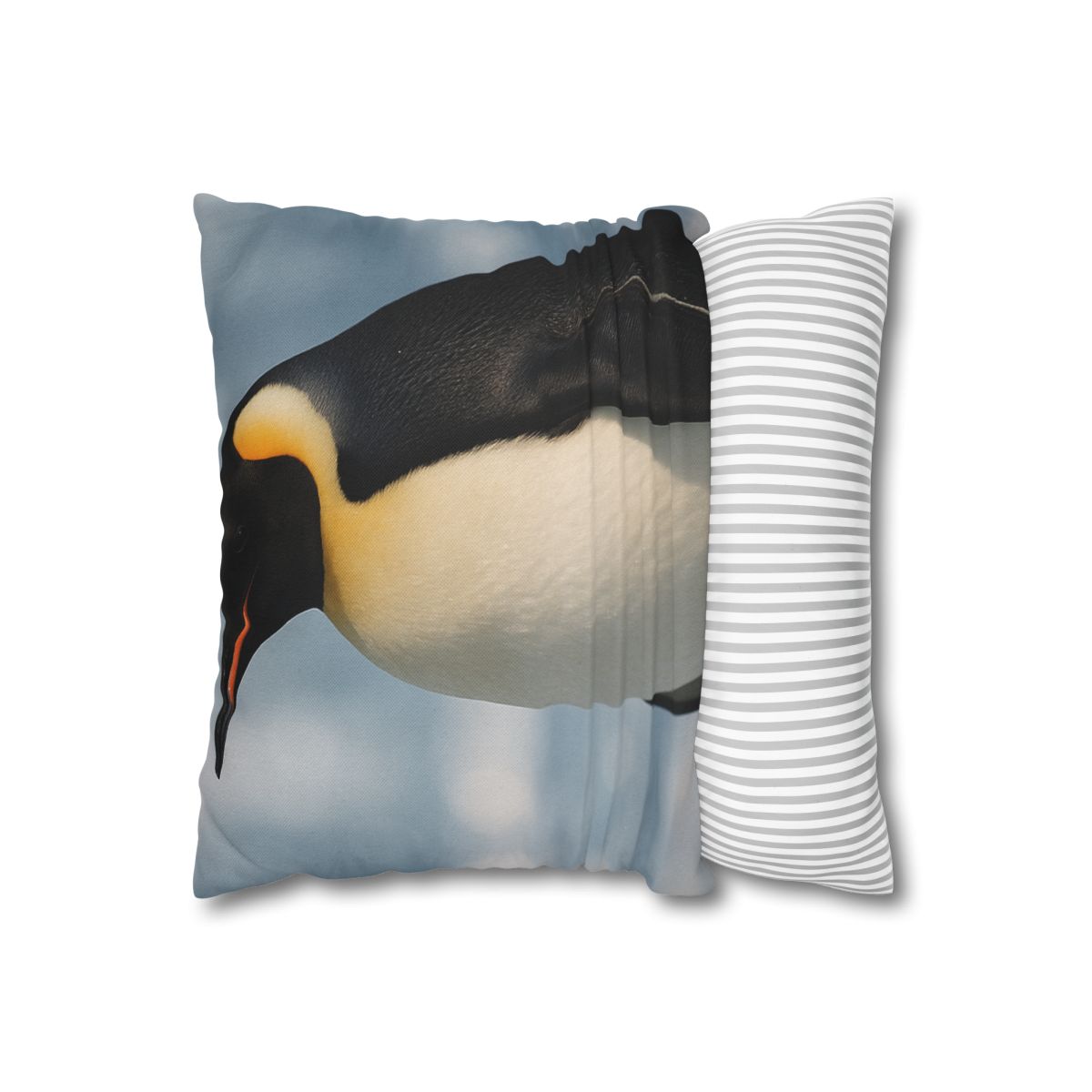 Aurora Drift Emperor Penguin stylish decorative pillowcases