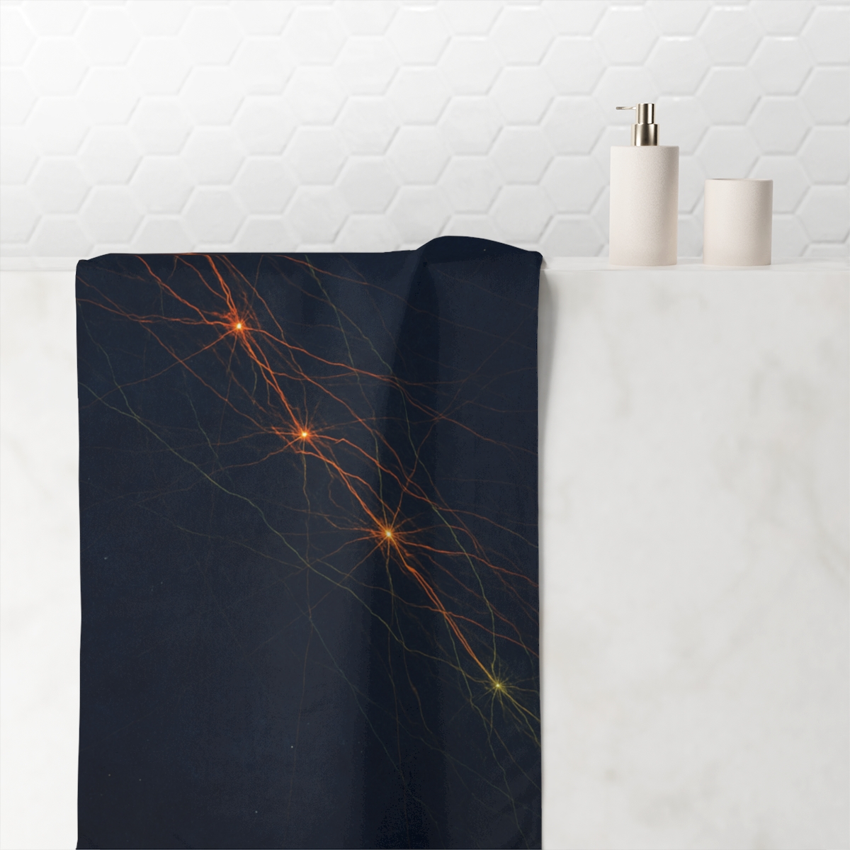 Cosmic Web Filamentry trendy hand towels