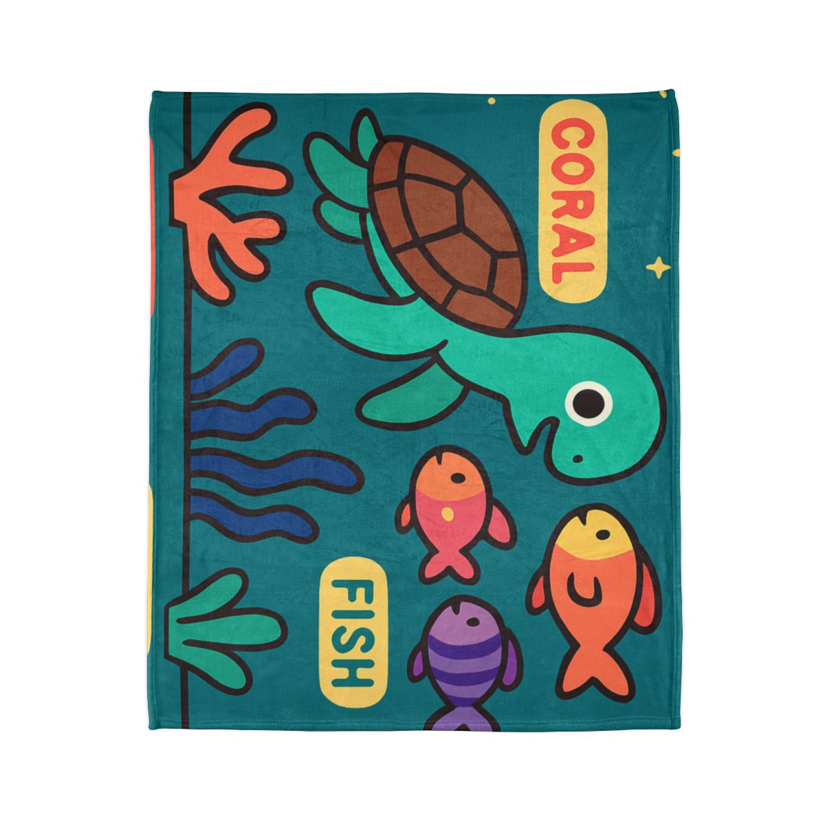 Starry Coral Safari designer printed blankets