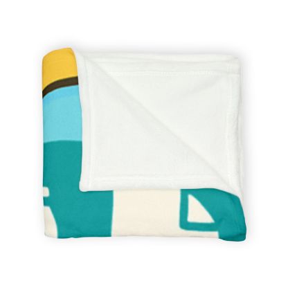 Coral Reef Recycling Parade stylish throw blankets