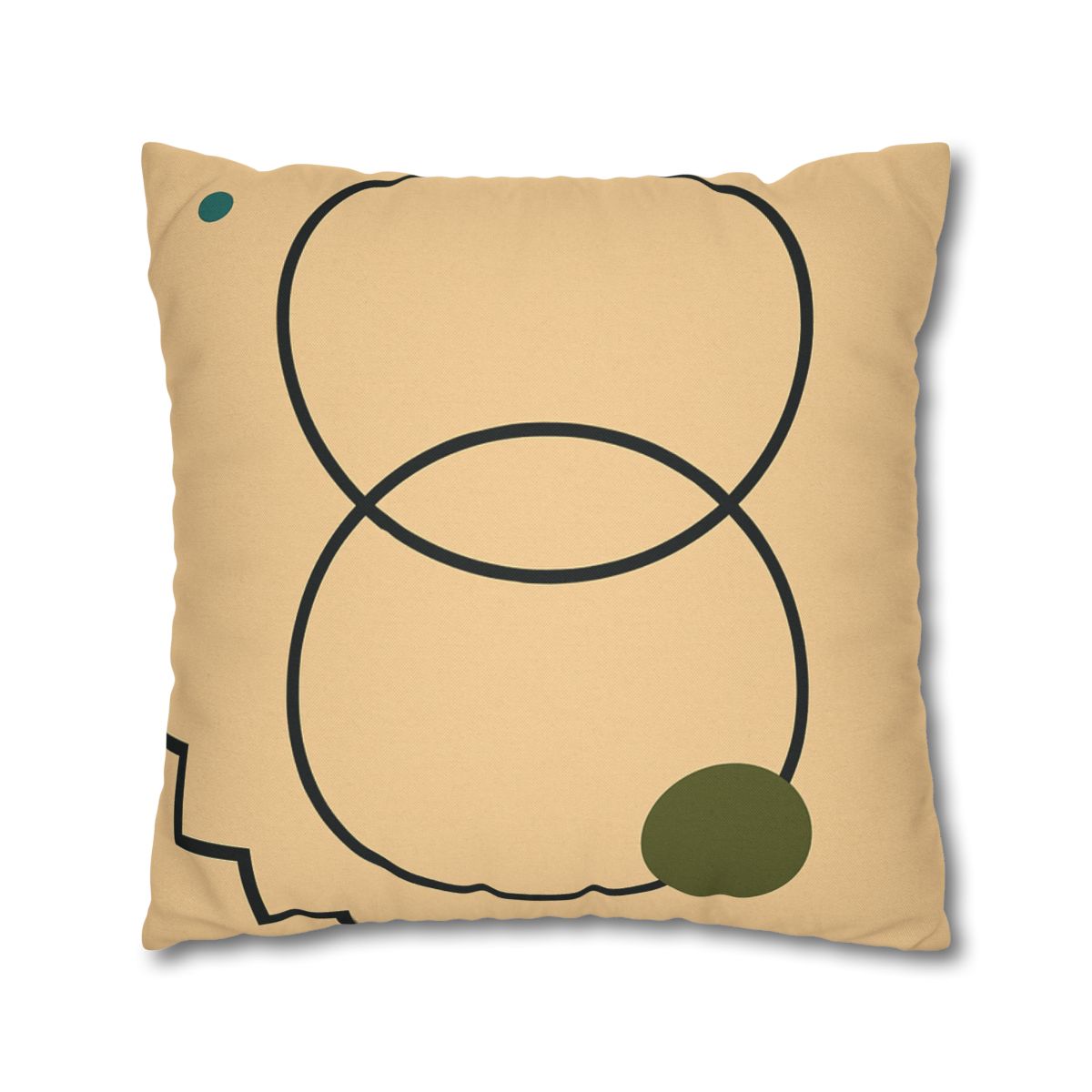 Aligned Rings With Corner Steps stylish decorative pillowcases