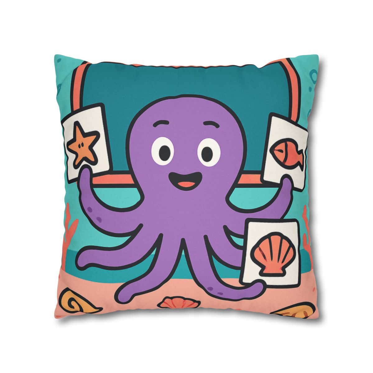 Coral Classroom Octopus comfortable bedding pillow covers