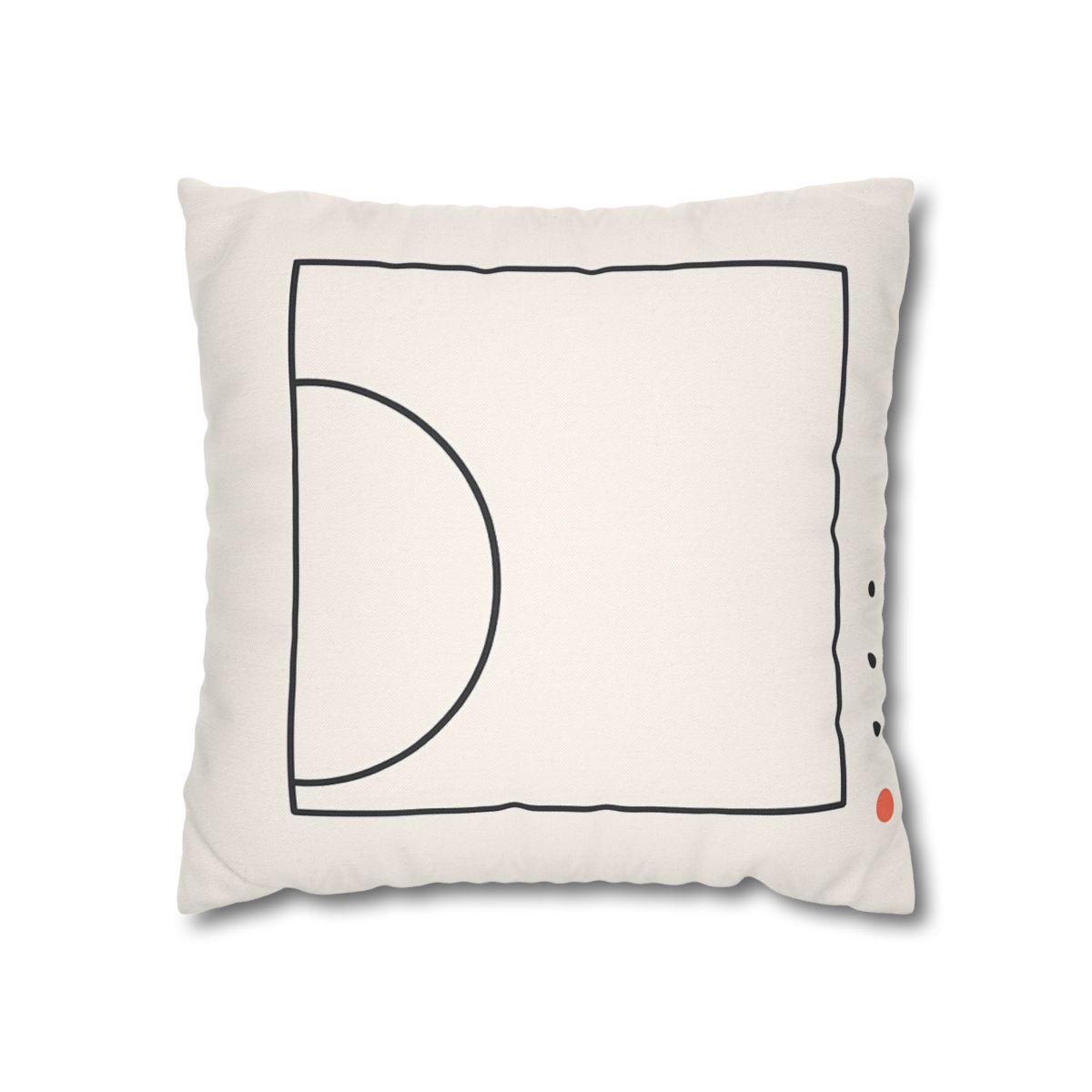 Open Frame With Offset Arc designer print pillow cases