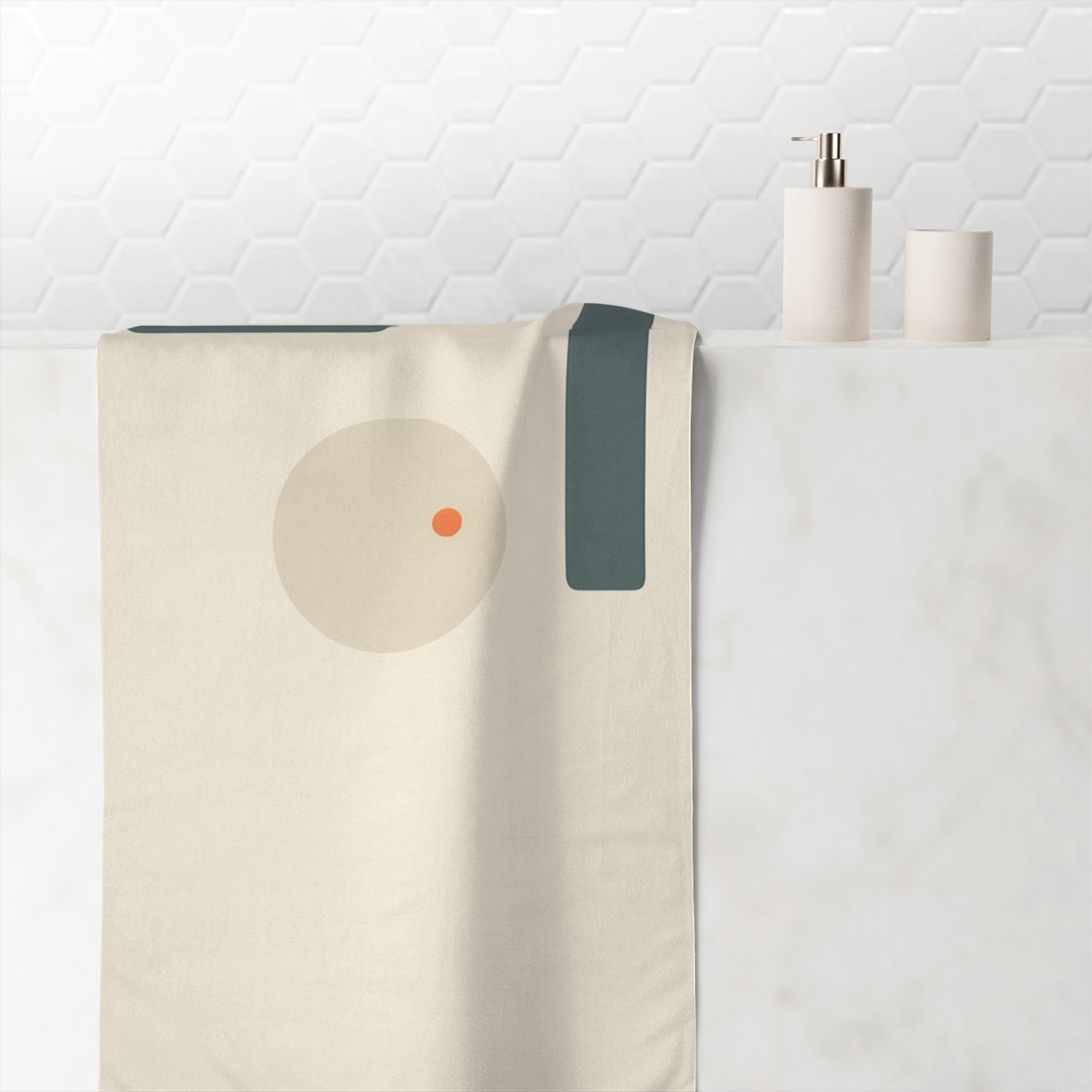 Balanced Triad With Open Center custom towels