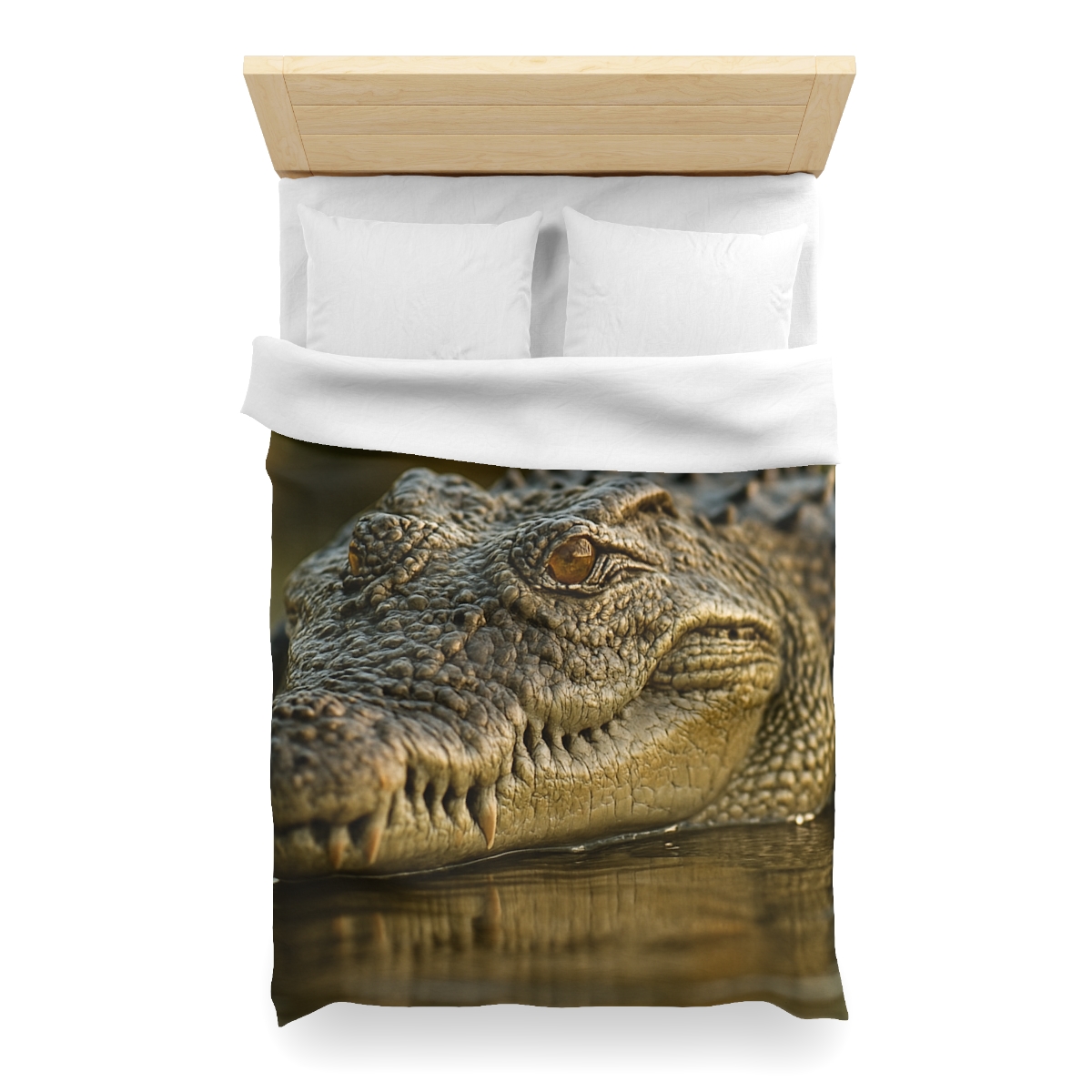 Ember Eye Saltwater Crocodile personalized bedding duvets