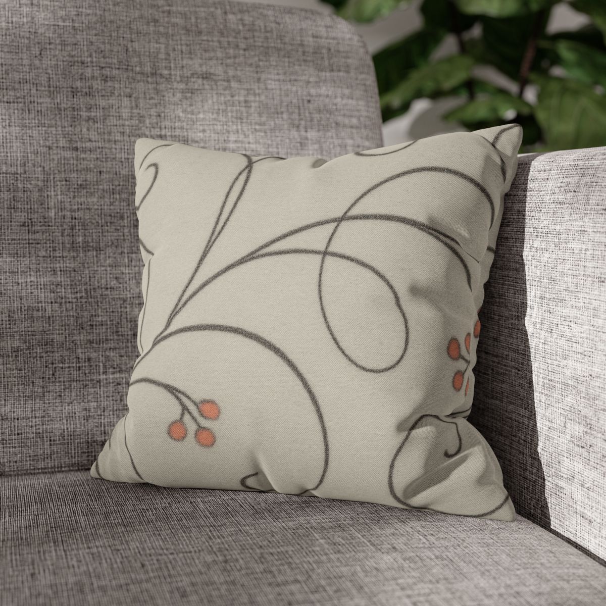 Tendril Lace Panorama personalized pillow covers