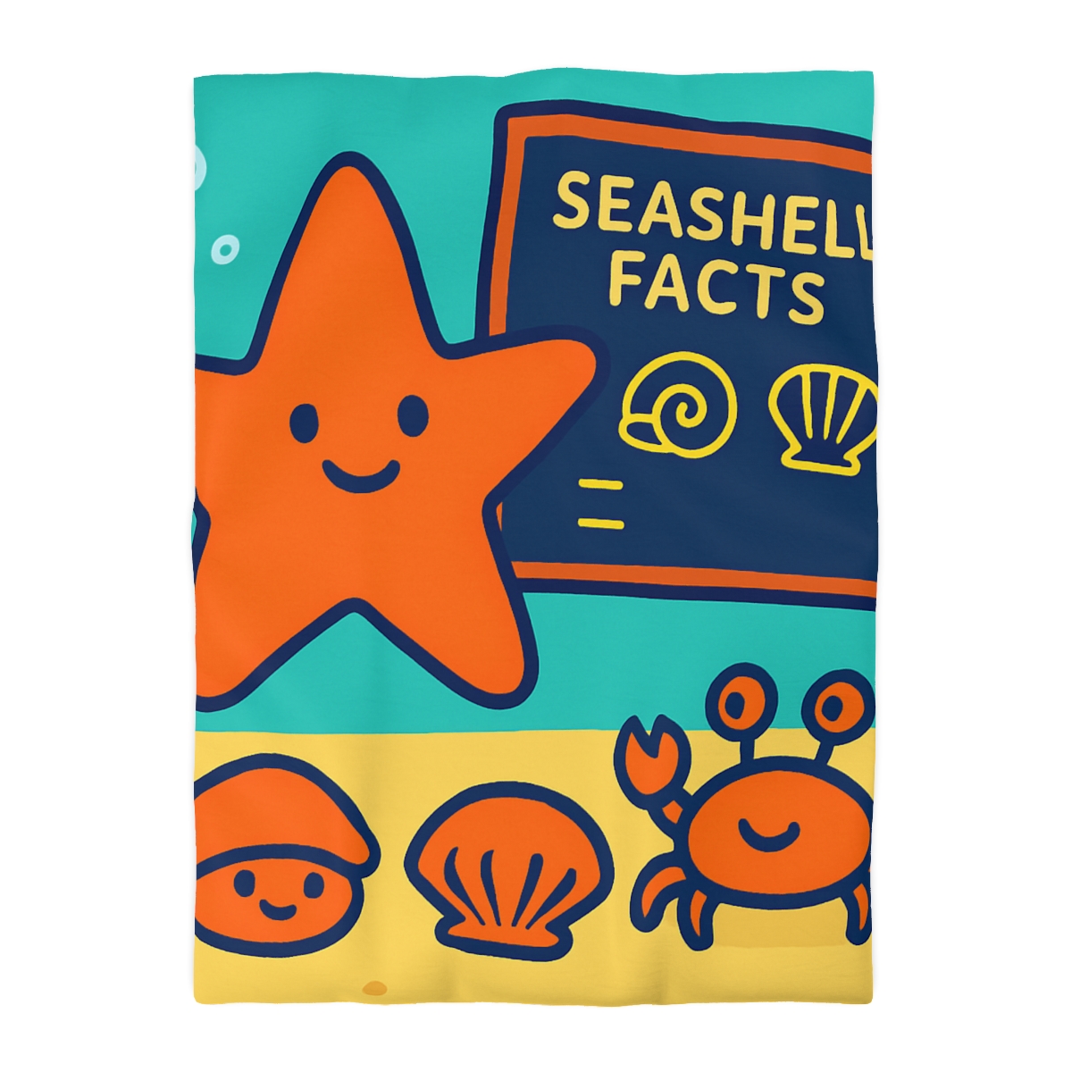 Starfish Science Class personalized bedding duvets