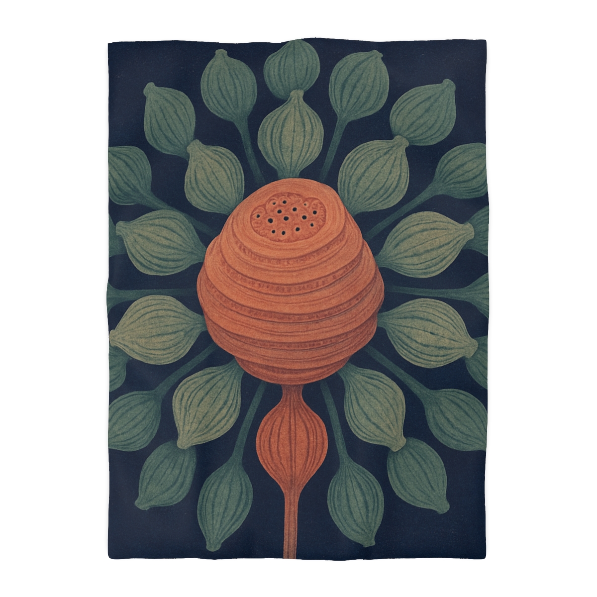 Spiral Seed Pod Halo unique patterned duvets