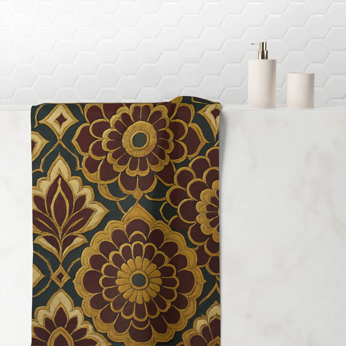 Bloom Tessellation Medallions custom towels