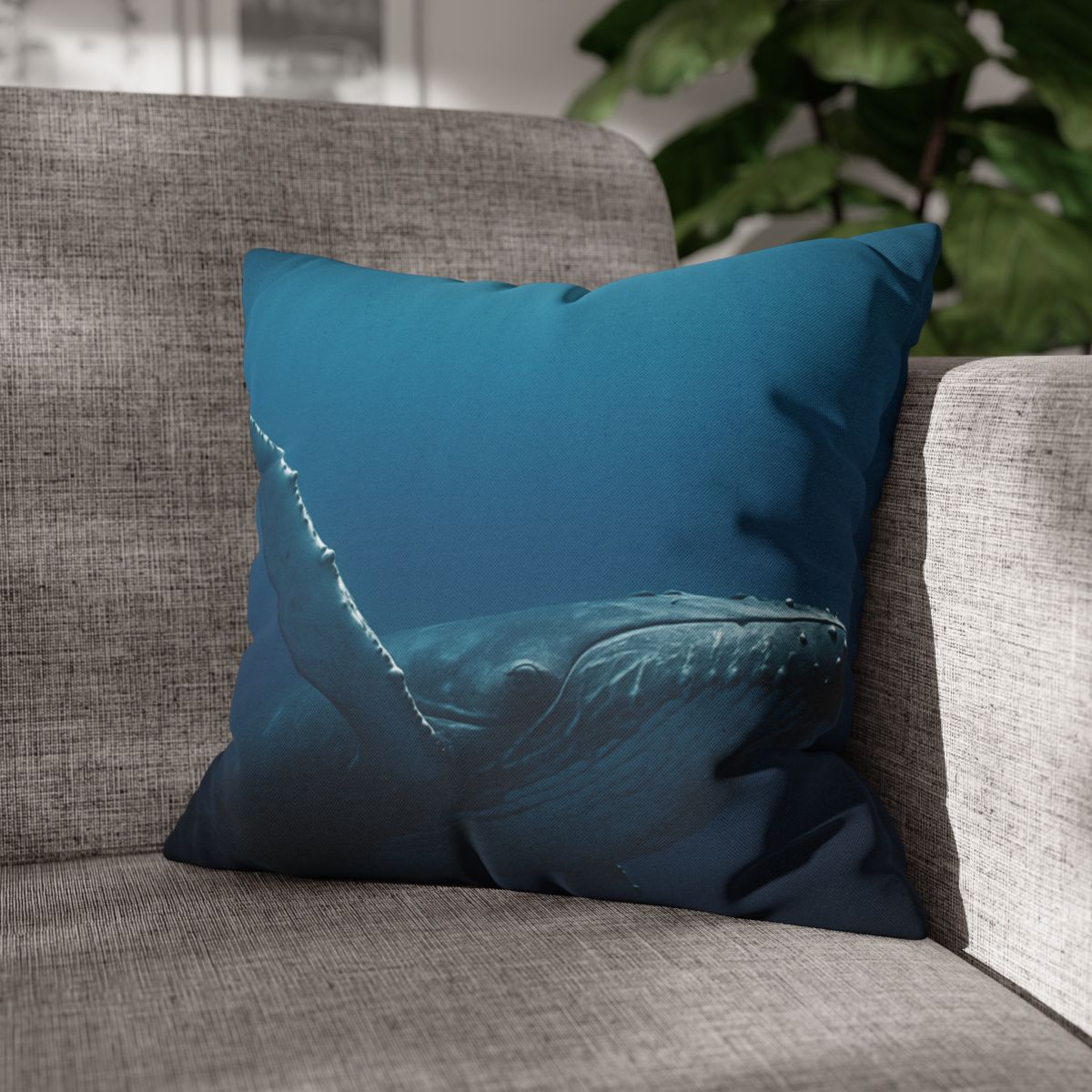 Nebula Dive Humpback Whale soft cotton pillow cases