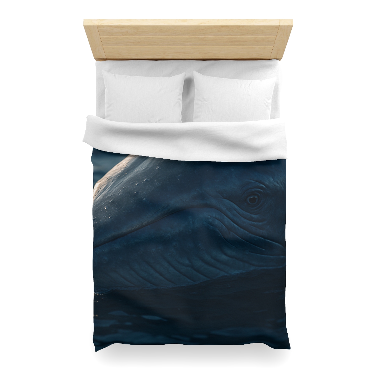 Ocean Song Blue Whale personalized bedding duvets
