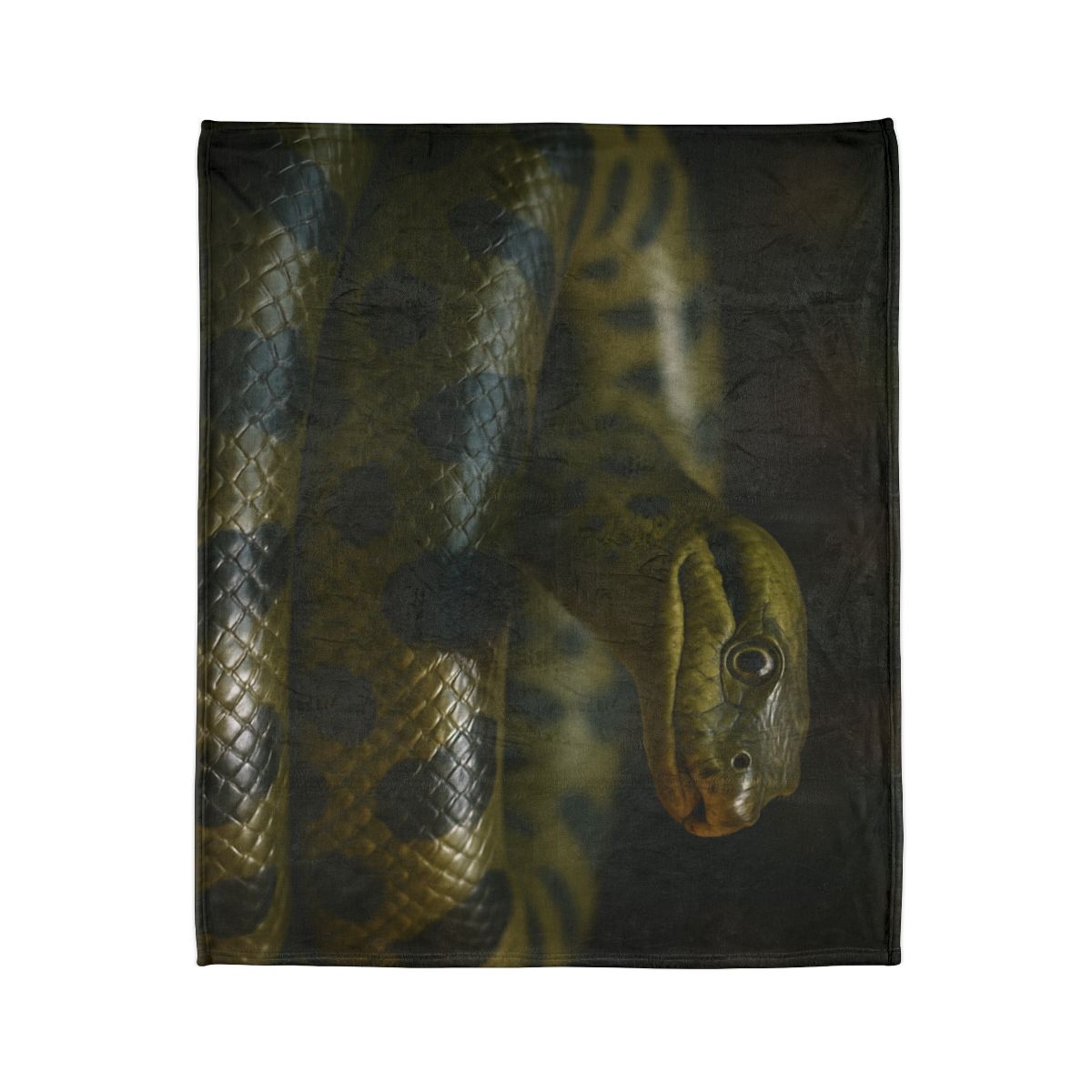 Silent Coil Green Anaconda personalized cozy blankets