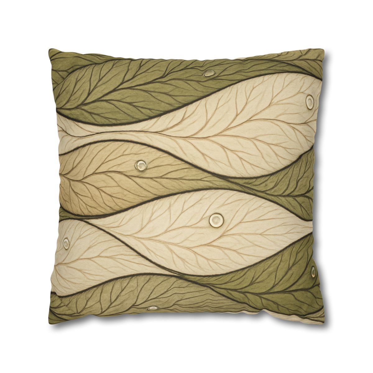 Leaf Vein Topography Waves unique gift pillow cases