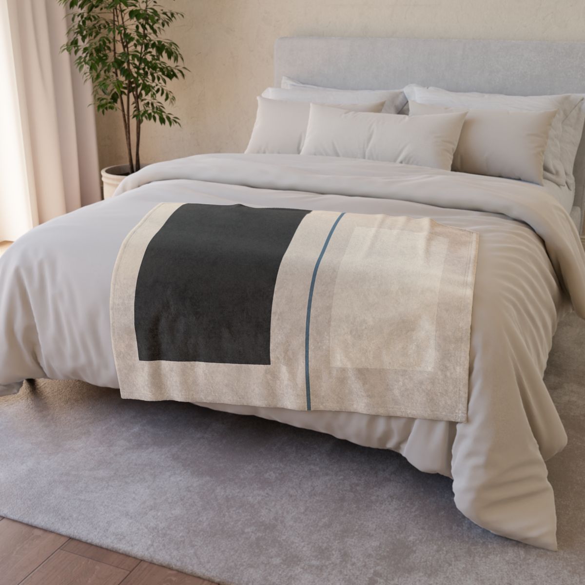 Offset Rectangle Balance designer printed blankets