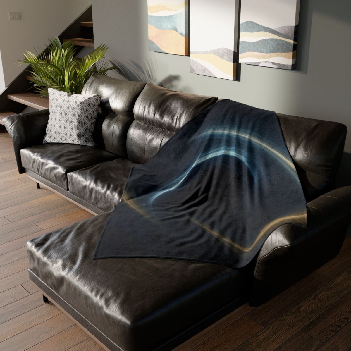 Gravitational Lens Mirage personalized cozy blankets