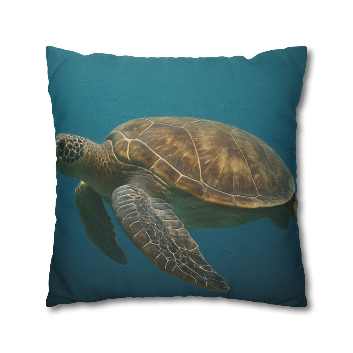 Emerald Drift Green Sea Turtle personalized pillow covers