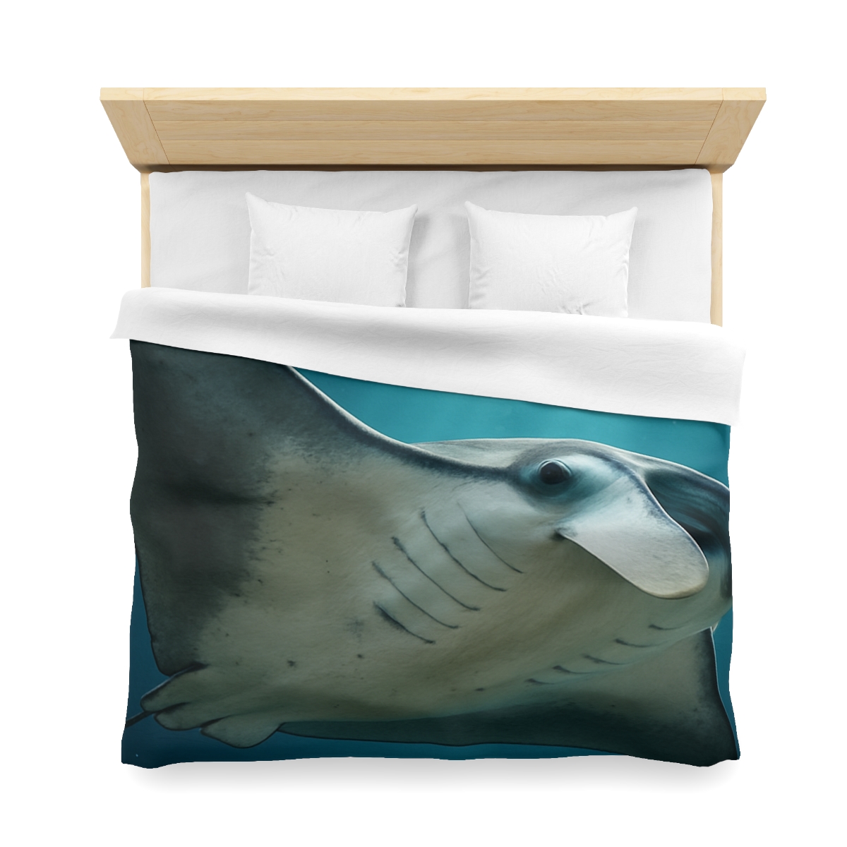 Silk Wing Drift Manta Ray personalized bedding duvets