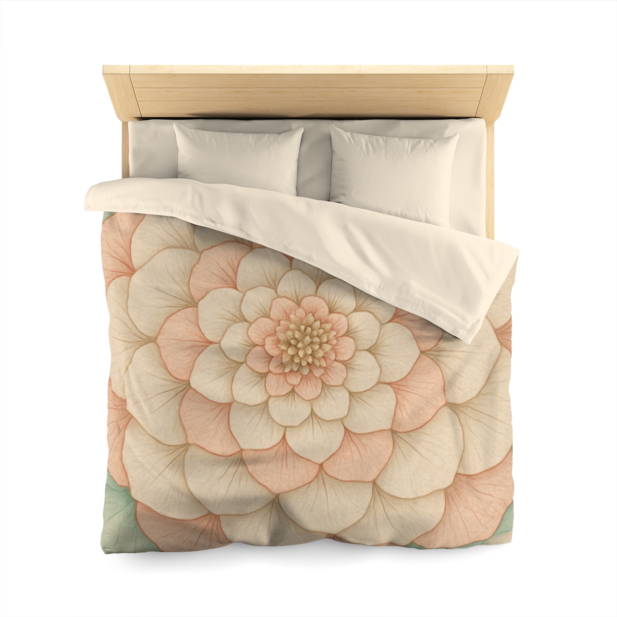 Petal Concentric Echoes designer printed duvets