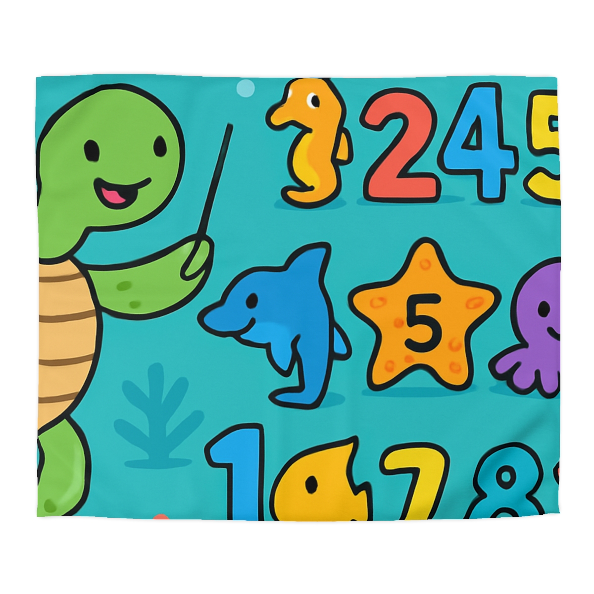 The Coral Reef Number Parade warm winter duvets