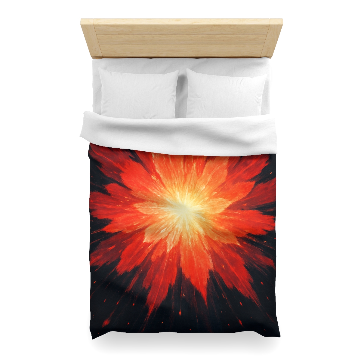 Starburst Ember Bloom custom duvets