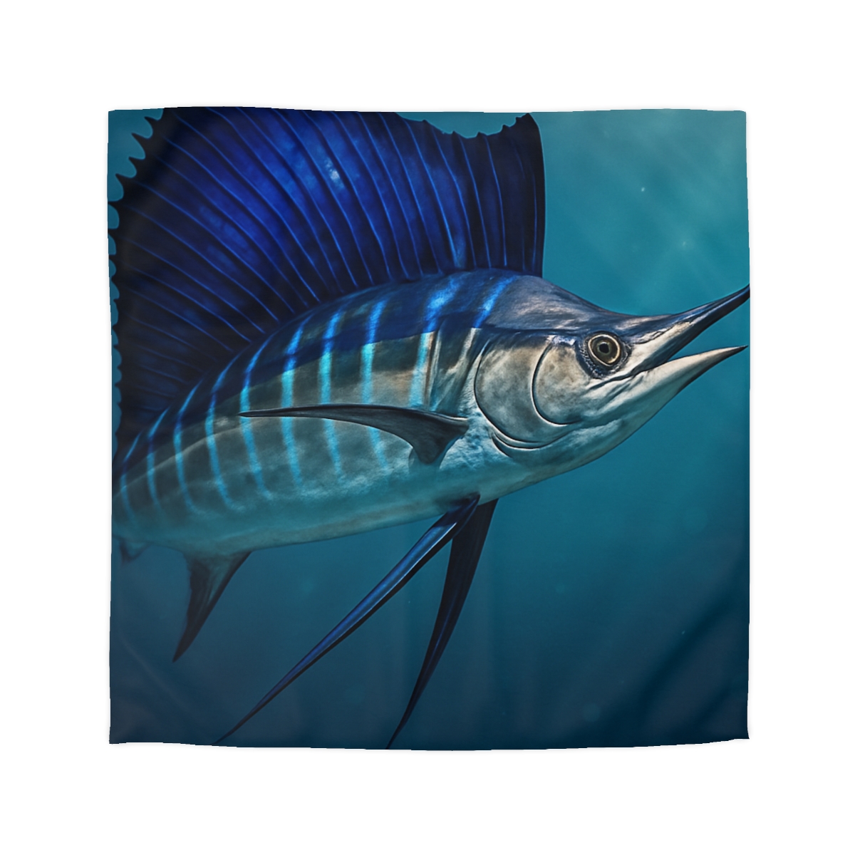 Starlit Surge Sailfish stylish duvet covers