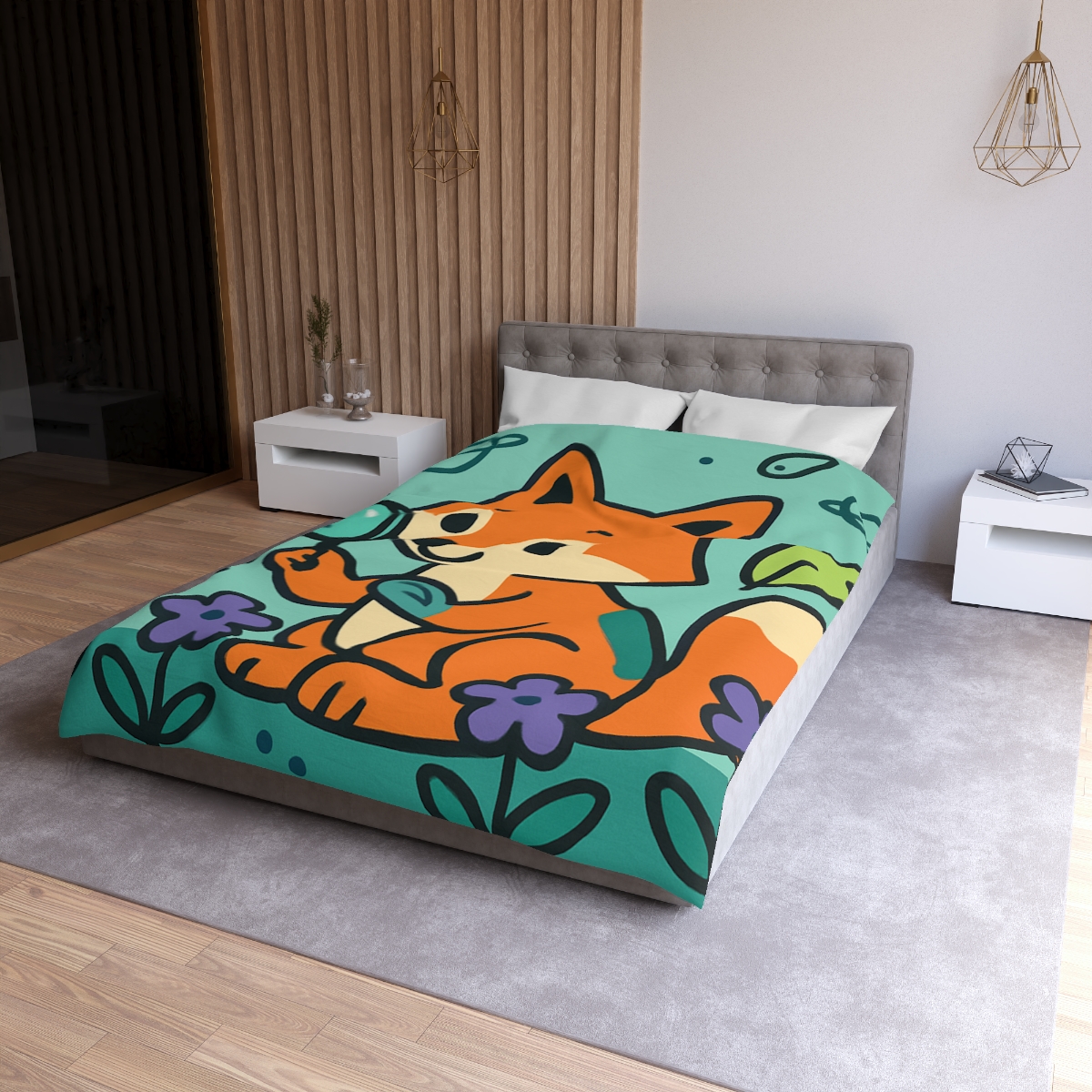 Galaxy Garden Fox trendy bedroom duvets