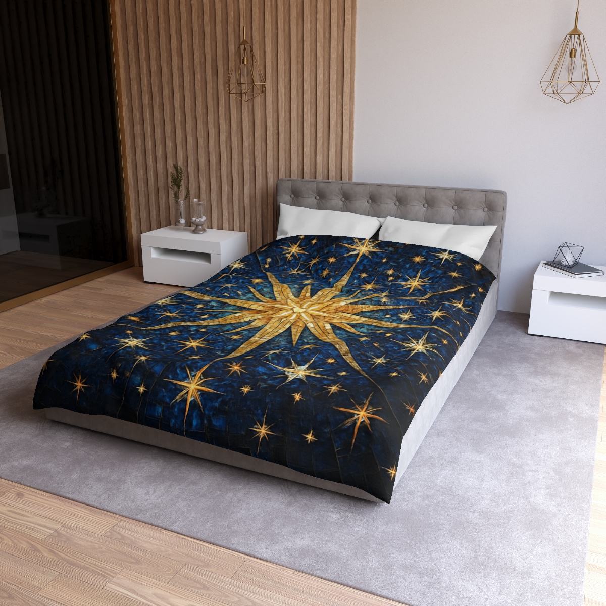 Starburst Radiant Mosaic custom duvets
