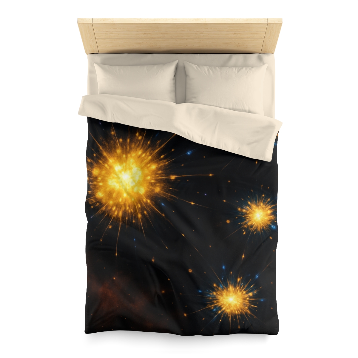 Photon Burst Constellation designer printed duvets