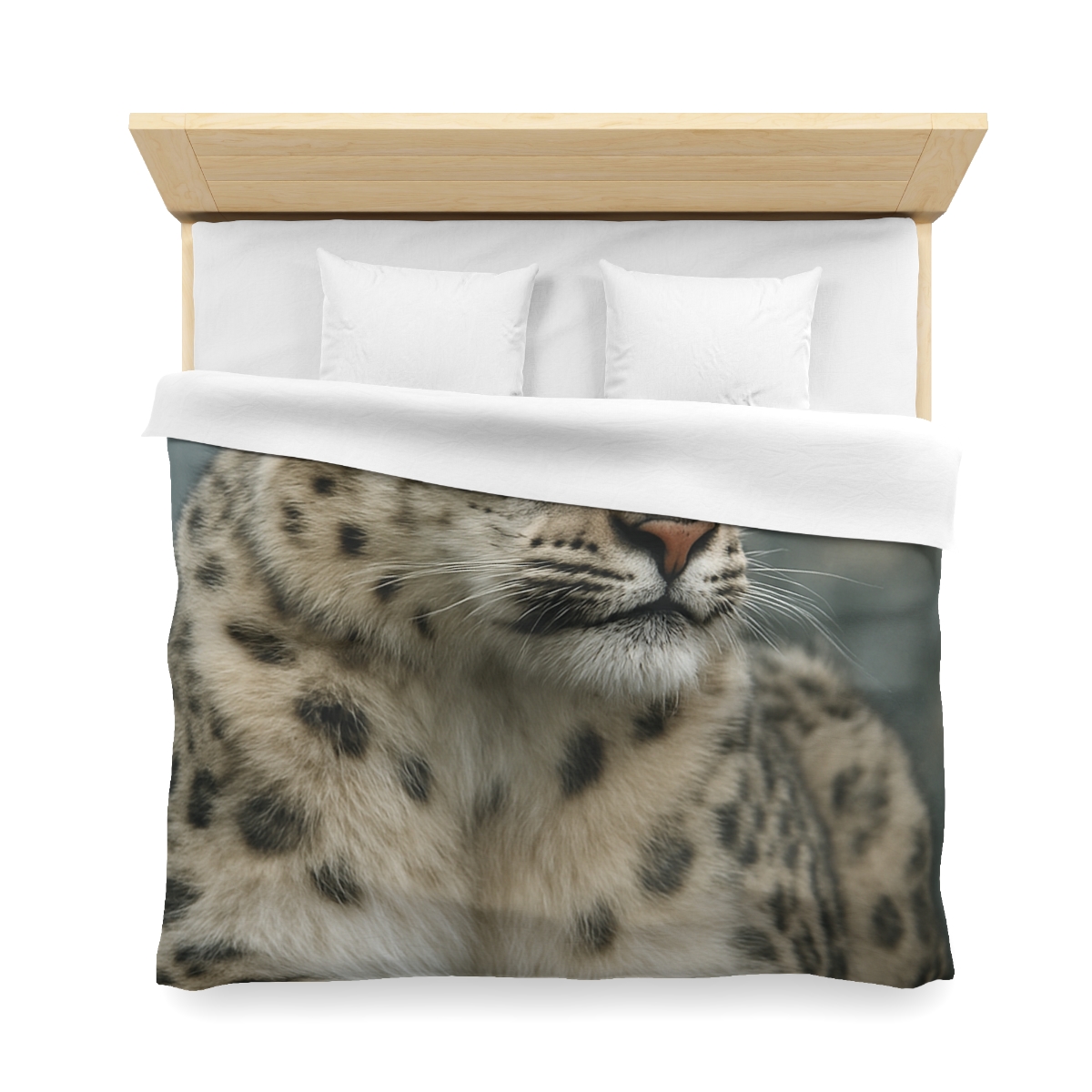 Highland Phantom Snow Leopard unique patterned duvets