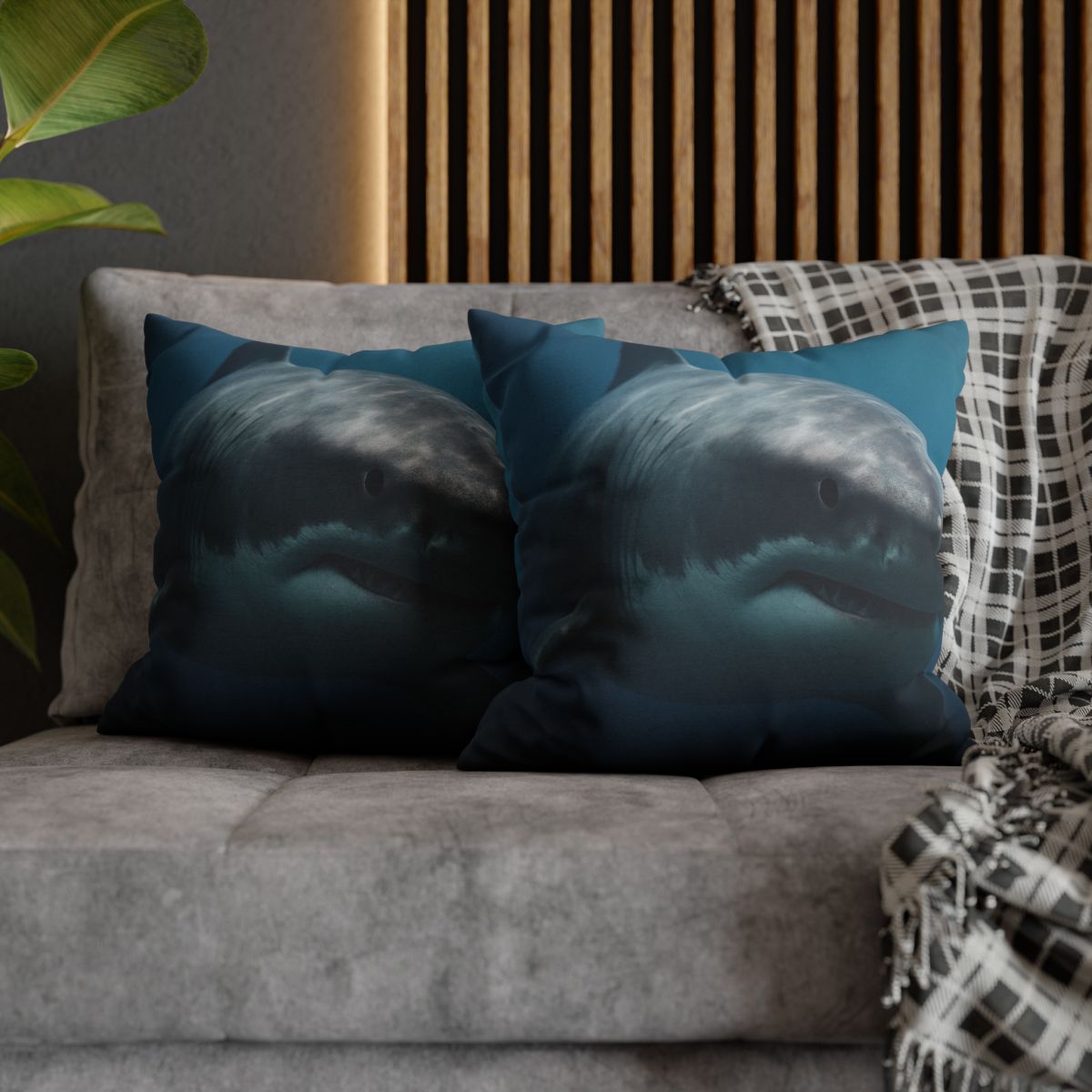 Silent Hunter Great White Shark comfortable bedding pillow covers