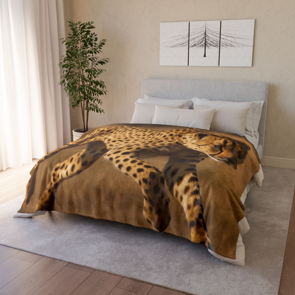 Sun Dash Cheetah trendy patterned blankets