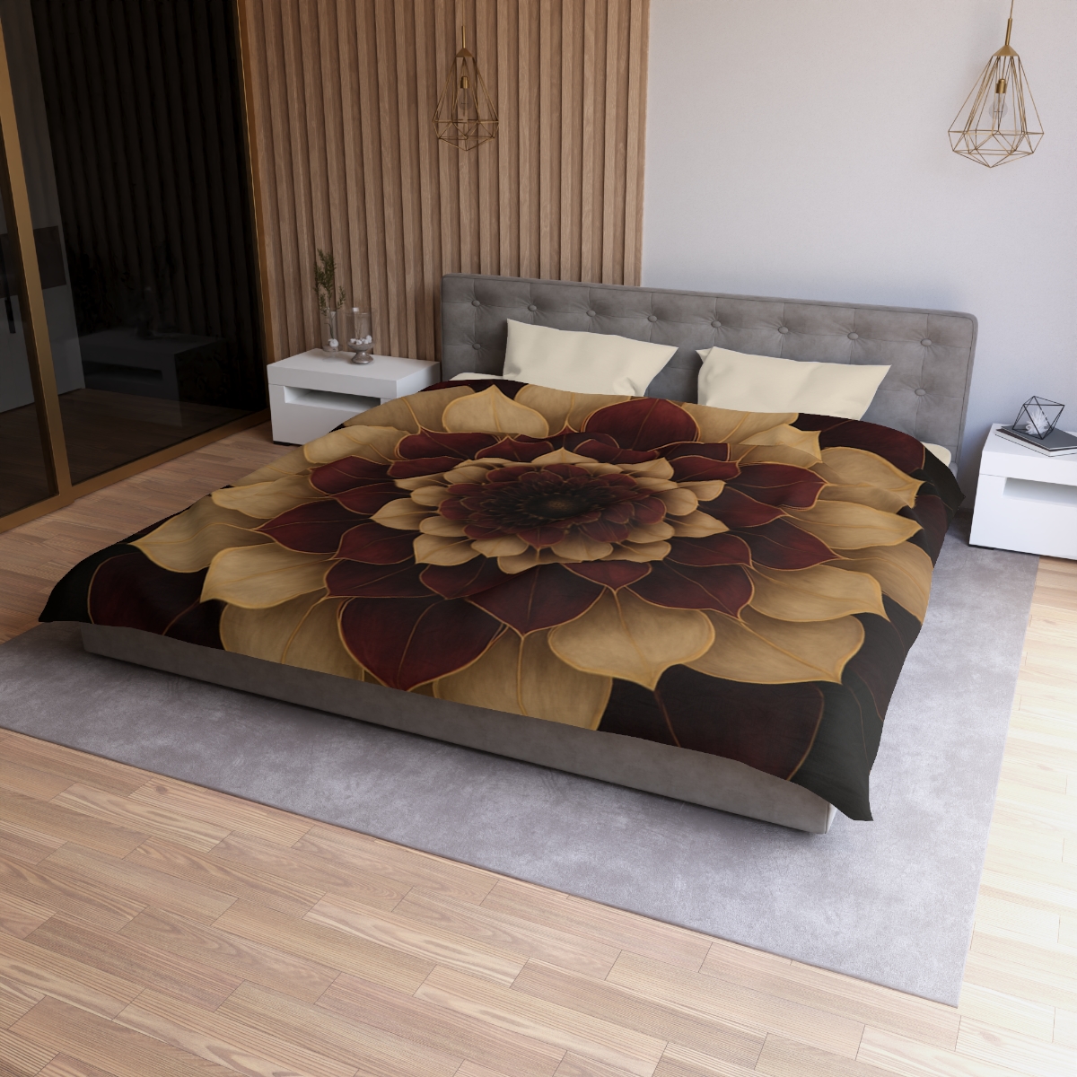 Petal Orbit Mandala stylish duvet covers