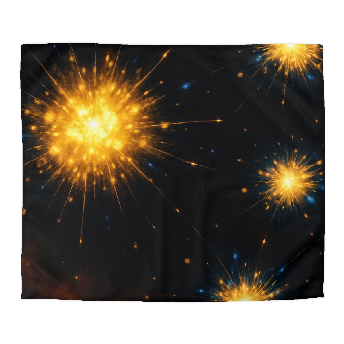 Photon Burst Constellation designer printed duvets