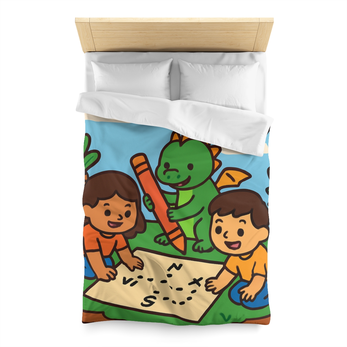 Sky Garden Map Makers With A Baby Dragon stylish duvet covers